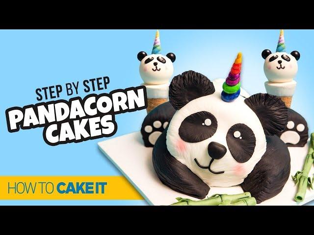 How To Make A Pandacorn CAKE & CAKEPOPS! By Cheryl & Cynthia | How To Cake It Step By Step