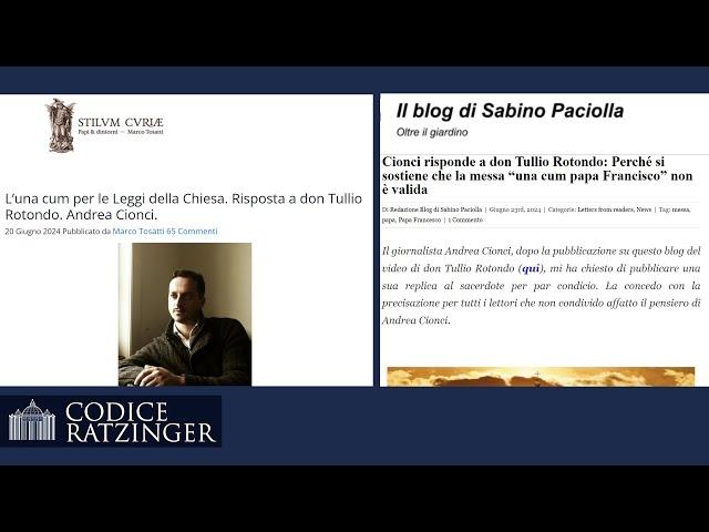 Grazie a Tosatti e Paciolla per aver - quantomeno - riaperto un dibattito civile sulla MagnaQuaestio