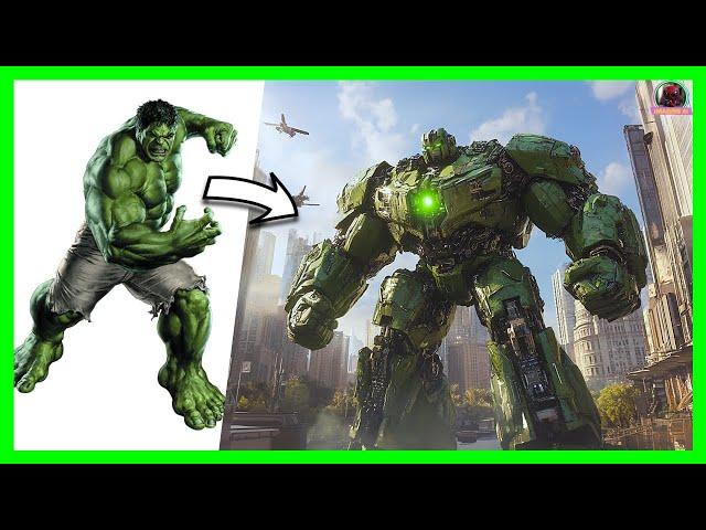 AVENGERS but TRANSFORMERS HYBRIDS  - VENGERS  All Characters (marvel & DC) 2025 