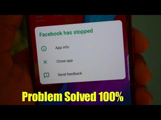 How to Fix Facebook Has Stopped | unfortunately facebook has stopped | 2022