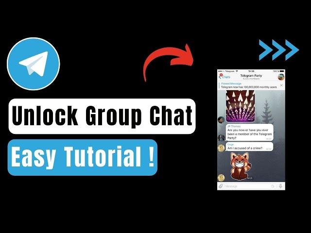 How To Unlock Telegram Group Chat !