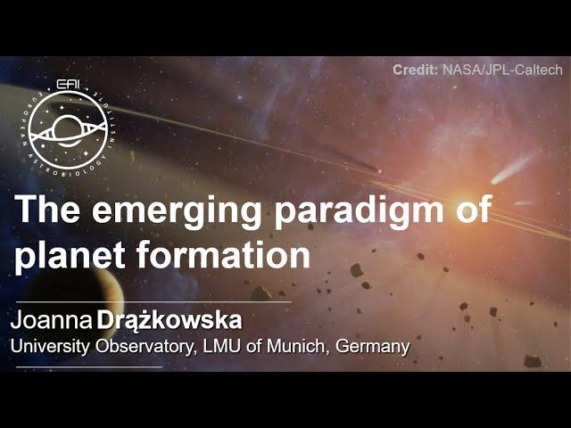 EAI Seminars: The emerging paradigm of planet formation