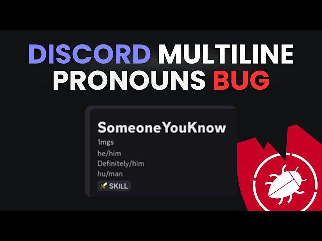 Discord Bug: Add Multi-Line Pronouns to Your Profile