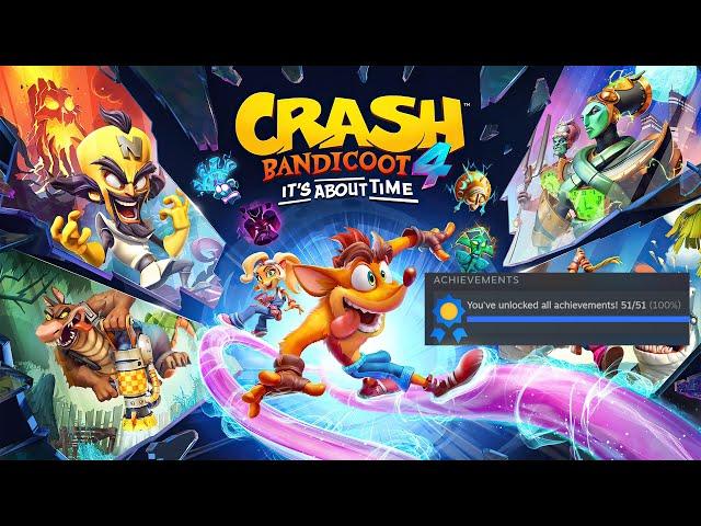 Getting All Trophies On Crash 4 Was Surprisingly Not So Hard!!! | 100% Steam Achievement Journeys