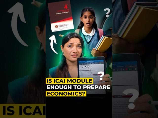 Is ICAI Module Enough To Prepare Economics? | CA Foundation Classes | ICAI #shorts