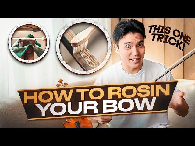 How to Rosin your Bow  [Get the BEST sound]
