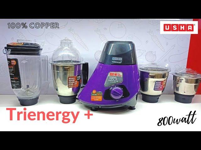 Usha trienergy plus 800w copper motor mixer grinder heavy duty with 4 jar