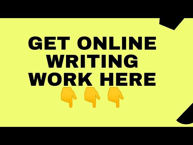 How to Get Online Writing Work || WINNIE GACHIE