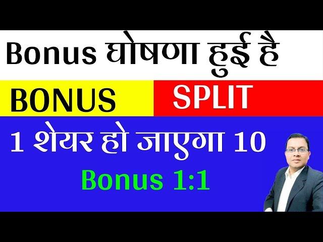 Bonus & SPLIT घोषणा हुई है  Garware Tech I Mazagon stock split I Sri Balaji Industries I Wipro Bonus