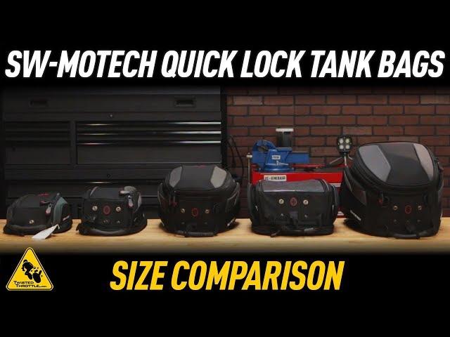 SW-MOTECH QUICK-LOCK Tank Bags | Size Comparison | TwistedThrottle.com