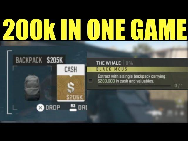 How to extract with a single backpack carrying 200000 in cash and valuables DMZ - Modern warfare