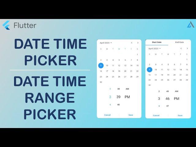 Date Time Picker + Date Time Range Picker [2023] - Flutter Widgets of the WEEK