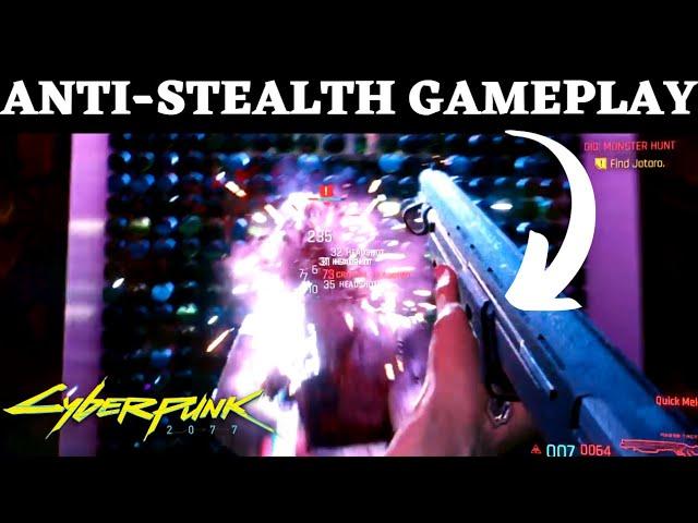 Cyberpunk 2077 Find Jotaro Monster Hunt Gig SHOOT 'EM UP ANTI-STEALTH GAMEPLAY 