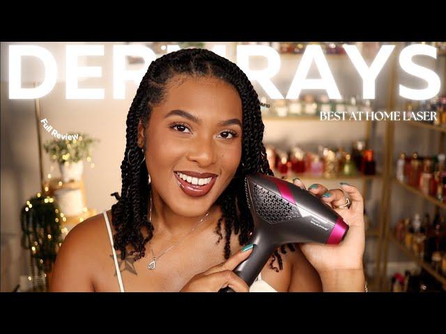 |4 WEEK RESULTS WITH DERMRAYS AT HOME LASER FOR DARKER SKIN 2024|BEST AT HOME LASER HAIR REMOVER??|