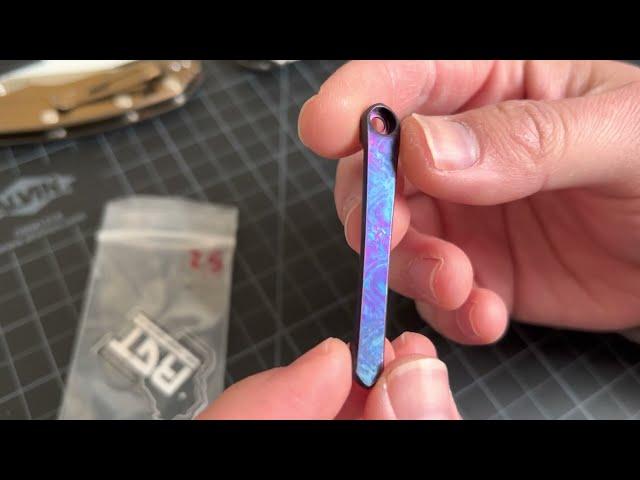 Ripps Garage Tech RGT Timascus Pocket Clip for Chris Reeve Sebenza 21/31