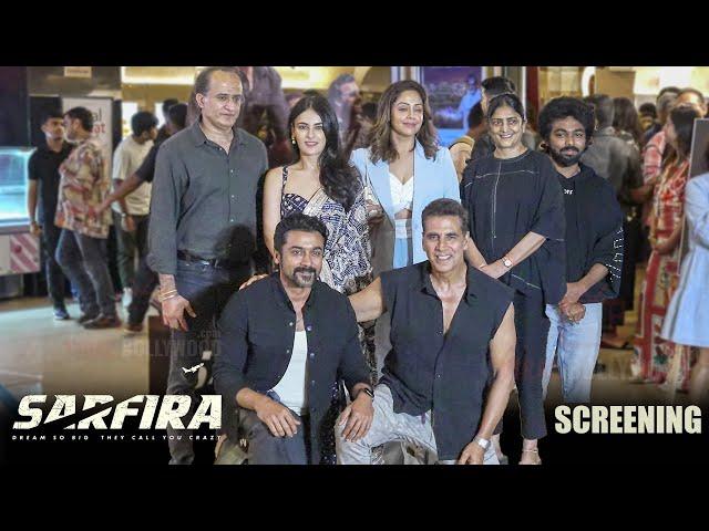 UNCUT - Sarfira Movie Screening | Akshay Kumar, Surya, Jyothika, Radhikka Madan, Sudha Kongra