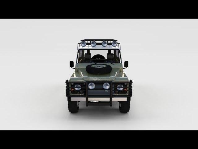 3D Model Full Land Rover Defender 110at 3DExport.com