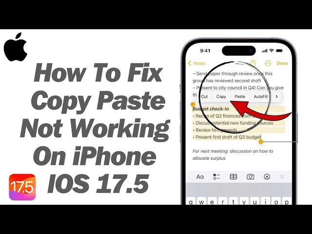 How To Fix Copy Paste Not Working On iPhone ! 2024