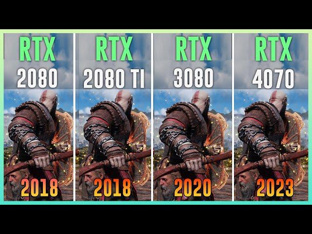 RTX 2080 vs RTX 2080 TI vs RTX 3080 vs RTX 4070 - Test in 12 Games