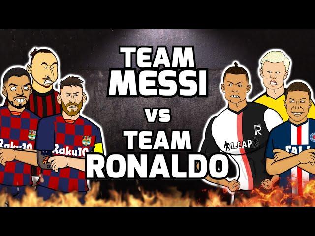 Team Messi vs Team Ronaldo Football Challenges! Frontmen Season 1.10