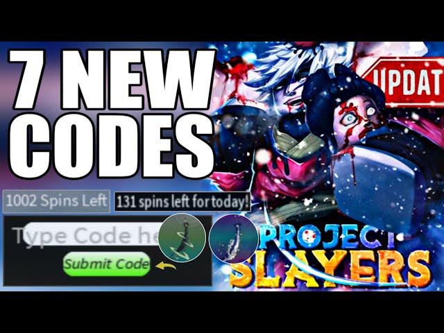 ALL NEWPROJECT SLAYERS CODES - CODES FOR PROJECT SLAYERS -  ROBLOX PROJECT SLAYER CODES