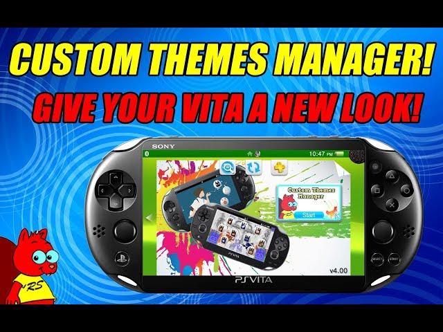 CUSTOM THEMES MANAGER! GIVE YOUR VITA A NEW LOOK! PS Vita 3.68, 3.65, 3.60!