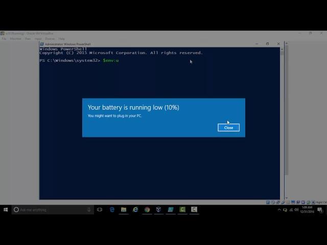 how to get current username in powershell