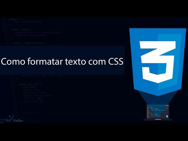 Como formatar texto com CSS