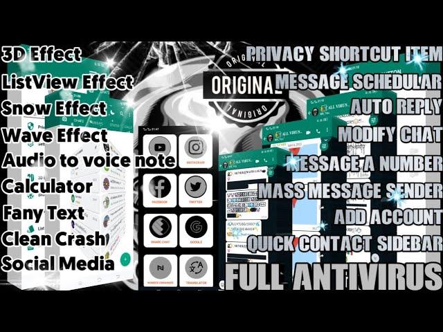 system flash version :- 01 whatsapp || Full Antiv!rus