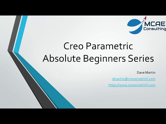 Creo Parametric - Absolute Beginners Lesson 4 Tutorial - Help