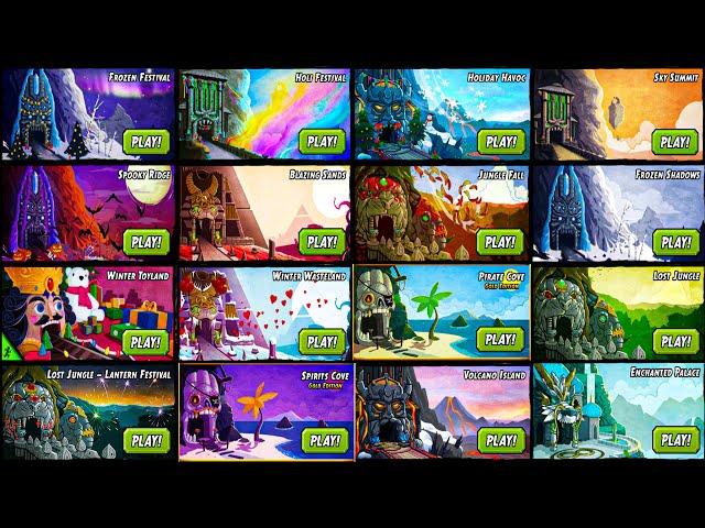 Temple Run 2 All Maps 2021 Updated (2013-2021)