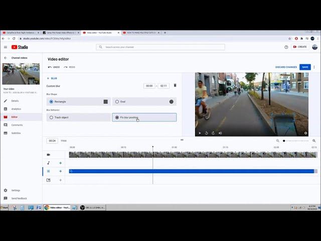 Tutorial - How to Add Blur in Youtube Video Editor - 2020