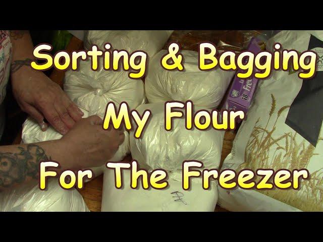 Bagging & Sorting Flour For The Freezer