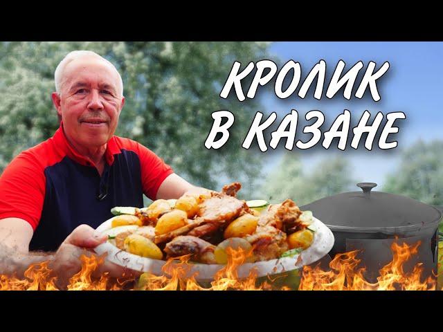 ВАМ ПОНРАВИТСЯ - ТОМЛЕНЫЙ КРОЛИК в КАЗАНЕ на КОСТРЕ с МОЛОДЫМ КАРТОФЕЛЕМ