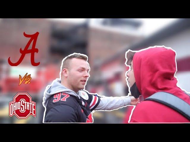 Beefing Ohio State students during the National Championship