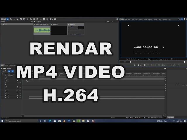 how to edius export mp4  H.264 file, edius export mp4 settings new trick 2022