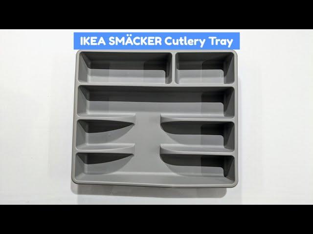 Ikea SMACKER Cutlery Tray Grey#indiaunboxed