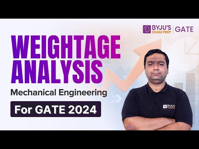 GATE 2024 | Weightage Analysis of Mechanical Engineering | BYJU'S GATE