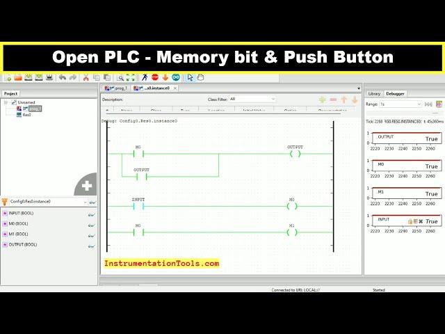 Open PLC Tutorials - Memory bit & Push Button Concepts in PLC