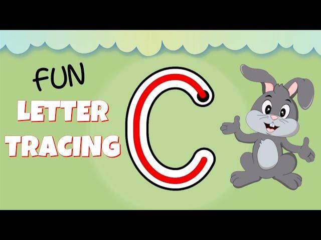 How to Write the Uppercase Letter C - Uppercase Alphabet for Kids