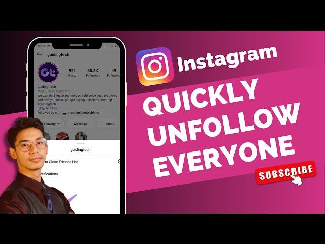 How To Quickly Unfollow Everyone On Instagram At Once !