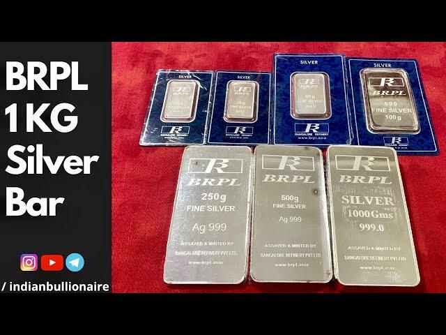 1 kg Silver Bar BRPL  | Amazon Bangalore Refinery Silver Unboxing!