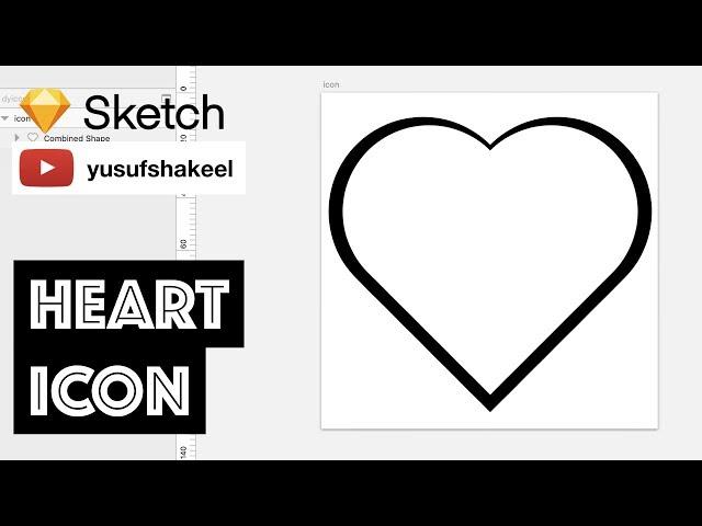 HEART icon - Sketch - dyIcons - E01 - Yusuf Shakeel