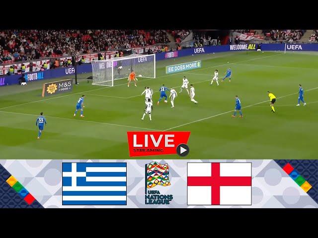 [LIVE] Greece vs England | UEFA Nations League 2024 | Full Match Today