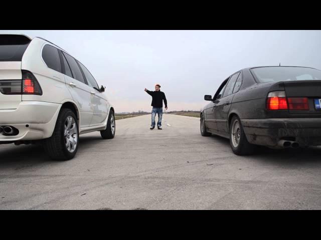 BMW X5 4,4i vs BMW E34 525i