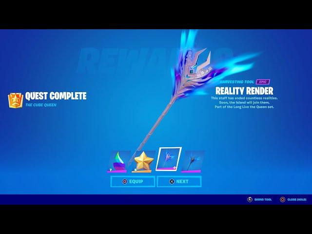 Deal Damage to Players with the Sideways Scythe (150) - Fortnite Cube Queen Quests