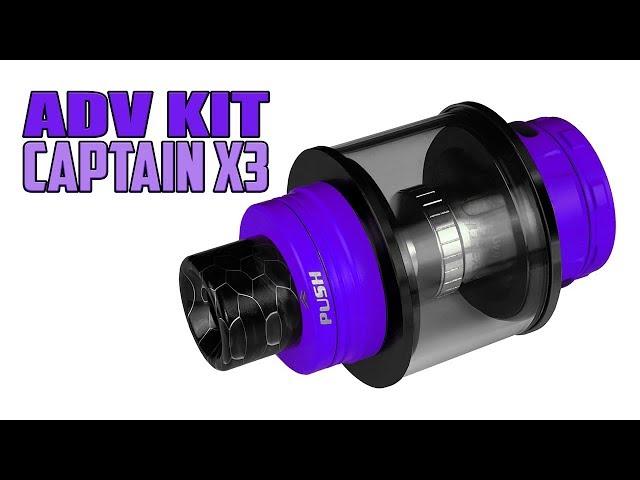 Captain X3 (13mL Expansion Tank) ADV Kit "ALL DAY VAPE KIT" by Inked ATTY