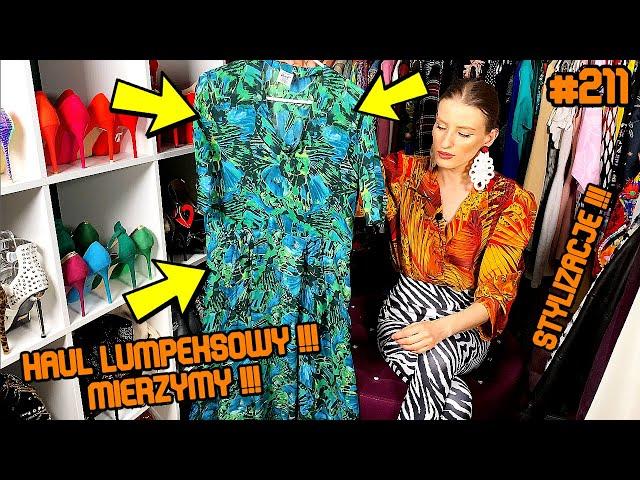 HAUL LUMPEKSOWY !!! OSTATNIE ZAKUPY Z SECOND HANDU !!! MIERZYMY !!! TRY ON !!! #211