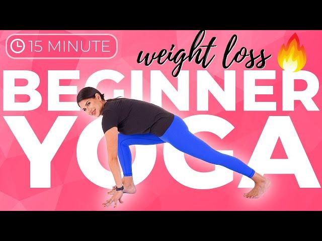 Yoga for Beginners Weight Loss & Toning  15 min BURN