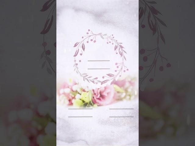 Blank Full Screen Wedding Invitation Template | Free Wedding WhatsApp Invitation BG9414402138